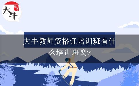 大牛教师资格证培训班有什么培训班型?