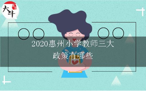 2020惠州小学教师三大政策有哪些