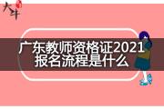广东教师资格证2021报名流程是什么？