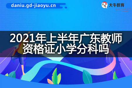 广东教师资格证小学