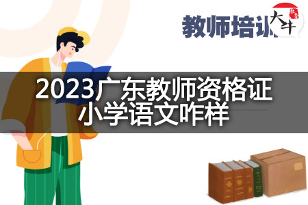 2023广东教师资格证小学