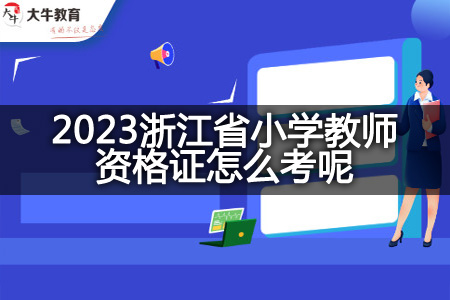 2023浙江省小学教师资格证
