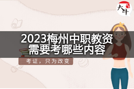 2023梅州中职教资考试