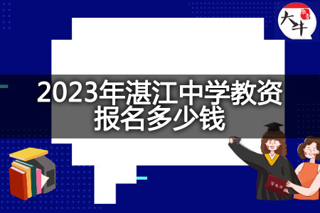 2023年湛江中学教资报名