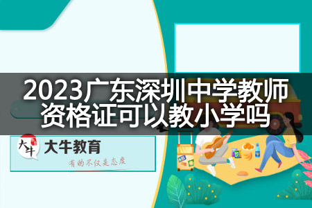 23年广东深圳非师范生考教师资格证