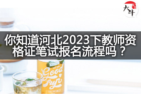 河北2023下教师资格证笔试报名流程