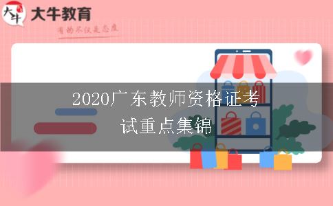 2020广东教师资格证考试重点集锦