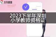 2023下半年深圳小学教师资格证报哪一科好？
