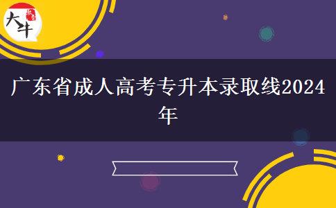 广东省成人高考专升本录取线2024年